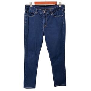 Levi’s 711 Skinny Jeans 32 Dark Wash Mid Rise Stretch Denim Classic Fit